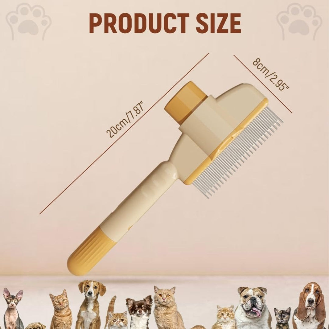 Self-Cleaning Cat Hair Removal Brush