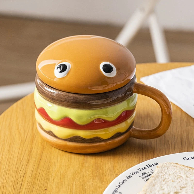 Hamburger Ceramic Coffee Mug