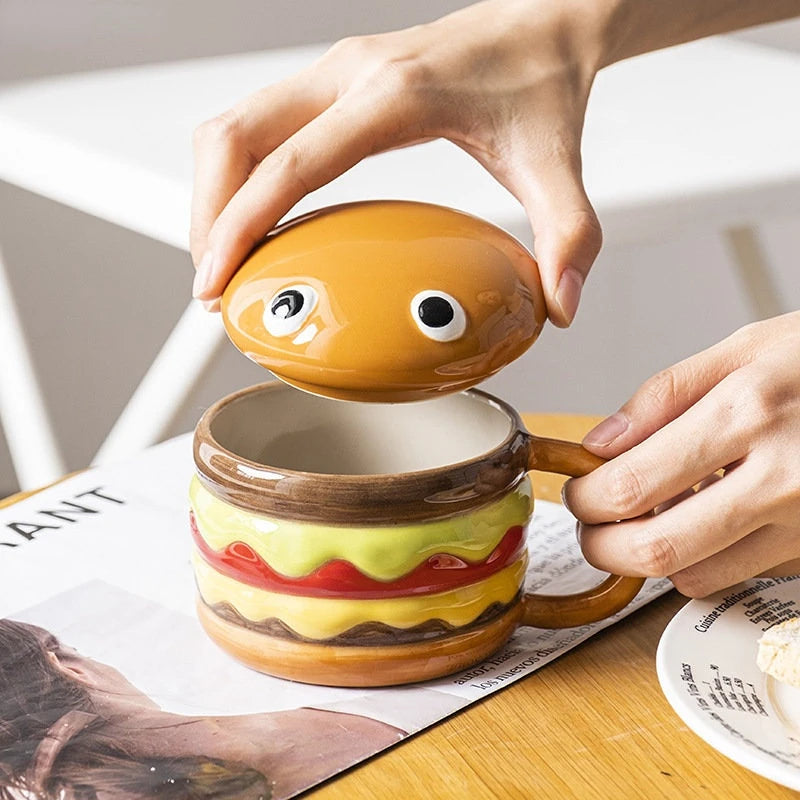 Hamburger Ceramic Coffee Mug