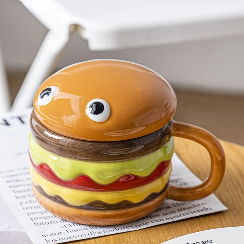 Hamburger Ceramic Coffee Mug